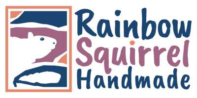 Rainbow Squirrel Handmade