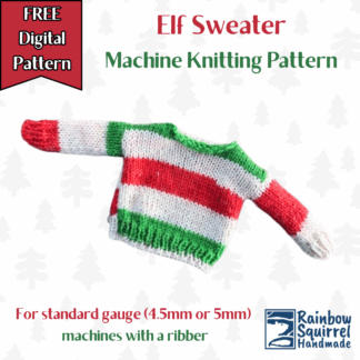 DIGITAL PATTERN Machine Knit Elf Sweater